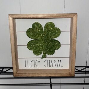 Rae Dunn lucky charm wooden sign